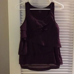 Loft ruffle tank